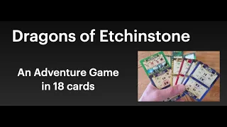 Dragons of Etchinstone: An adventure game in 18 cards