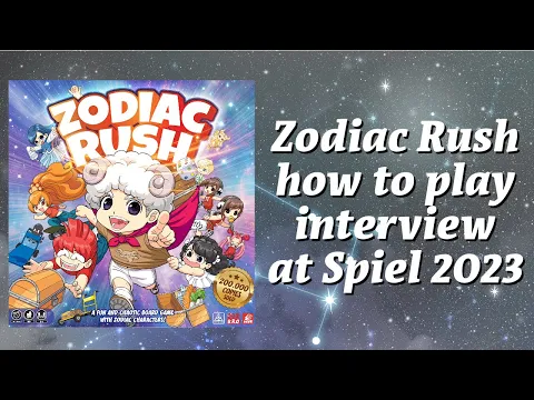 Zodiac Rush how to play interview with @BoardgameVN2012 at Spiel 2023