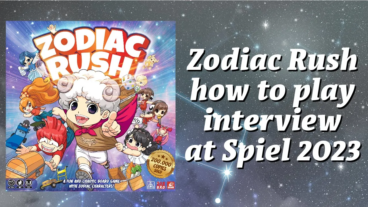 Zodiac Rush how to play interview with @BoardgameVN2012 at Spiel 2023