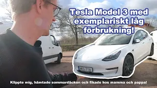 Tesla Model 3 LR, behövde köra 40 mil idag! Klarar den det?