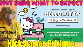 Hello Kitty: Day at the Park - Kickstarter Critique Review