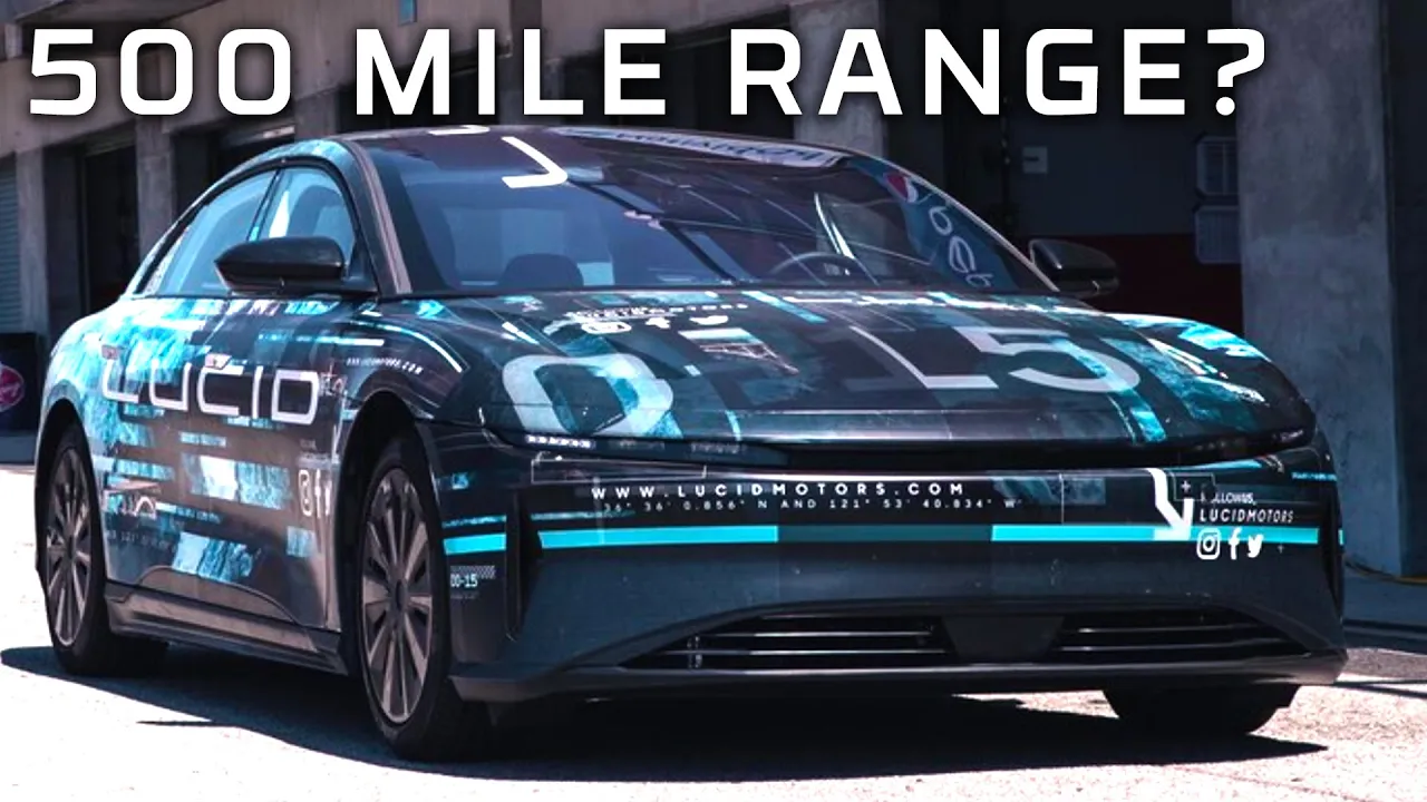 500 Miles on One Charge?? Move Over Tesla! 2021 Lucid Air Range Test | MotorTrend