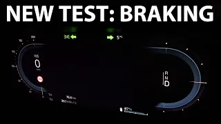 Volvo XC40 69 kWh FWD & Tesla Model 3 LR braking and acceleration test