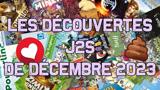 #J2S - LES DÉCOUVERTES LUDIQUES DE DÉCEMBRE 2023