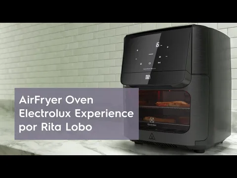 Fritadeira AirFryer Oven Electrolux Digital 12L Experience por Rita Lobo EAF90 Grafite 127V