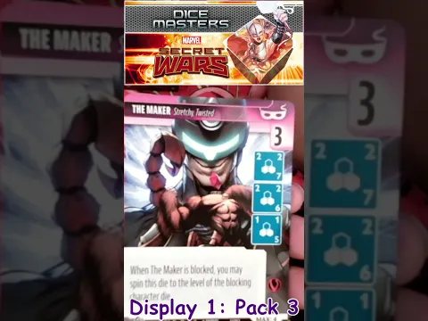 Dice Masters Secret Wars Display One Opening: Pack 3 #shorts