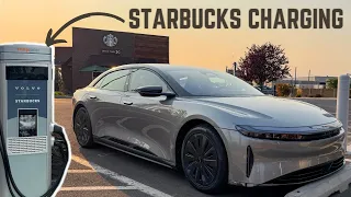 Driving A Lucid Air From Seattle To Denver With Starbucks DC Fast Charging!