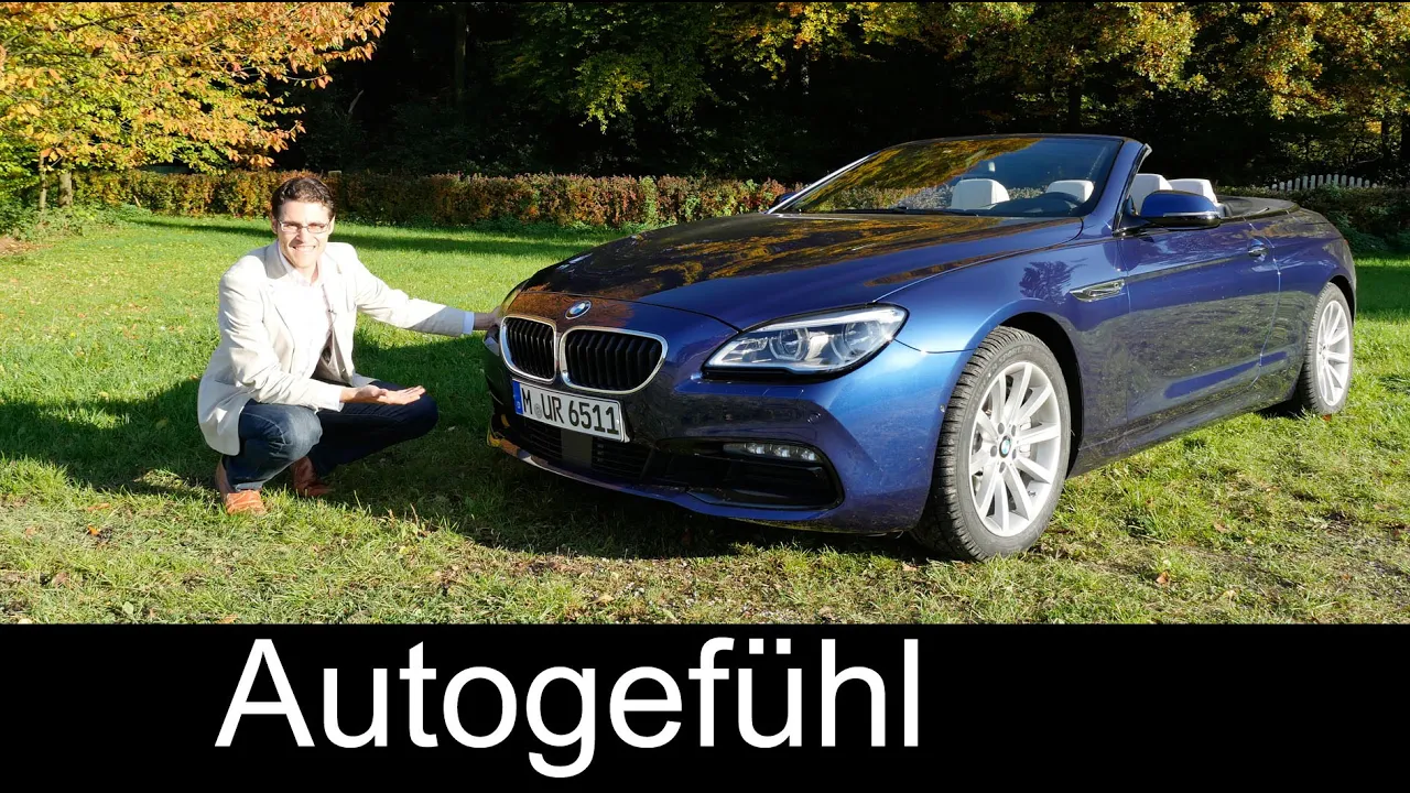 BMW 6-Series Convertible 6er Cabriolet Facelift FULL REVIEW test driven 640d 2016 - Autogefühl