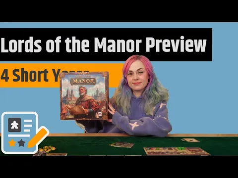 Lords of the Manor Preview - Build Your Estate, Feed Your Workers, Outsmart Your Rivals!