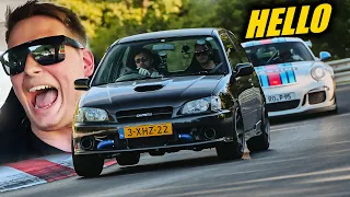 Toyota Starlet Glanza V SNEEZING on GT3 RS! // Nürburgring