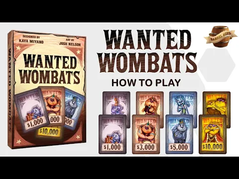 Wanted Wombats - How to Play - by Barrel Aged Games