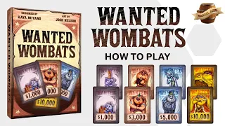 Wanted Wombats - How to Play - by Barrel Aged Games