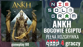 NieSoloGram #1: ANKH - Bogowie Egiptu | pełna rozgrywka na 4 graczy | zasady gry | gameplay 60