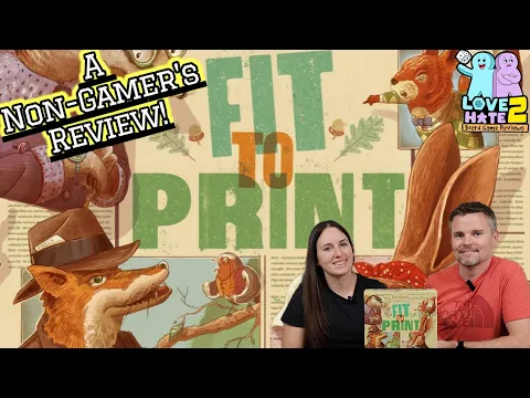 Fit To Print - A Non-Gamer's Review Of This Speedy Newspaper Editing Tile Laying #BoardGames
