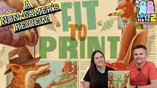 Fit To Print - A Non-Gamer's Review Of This Speedy Newspaper Editing Tile Laying #BoardGames