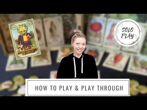 Mr. Cabbagehead's Garden | Solo Play Through & How to Play | Card Game | Board Game