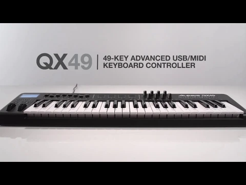 Product video thumbnail for Alesis QX49 49 Key Midi Controller With Pads &amp; USB