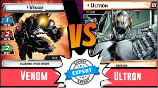 Marvel Champions | Venom | Vs Expert Ultron | True Solo | Aggression | Playthrough | Venom Vs Ultron