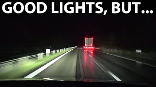 Tesla Model X Long Range Palladium adaptive headlights test
