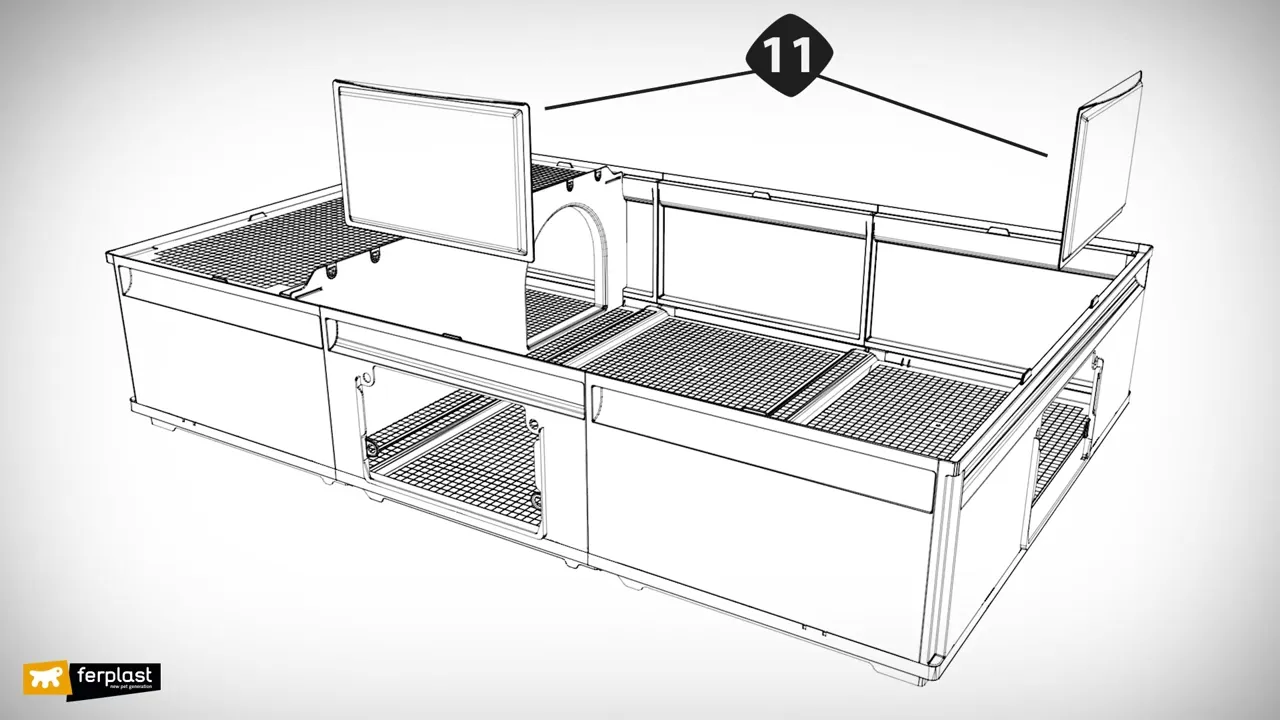 Клітка Ferplast Modular 2 для кроликів та морських свинок 