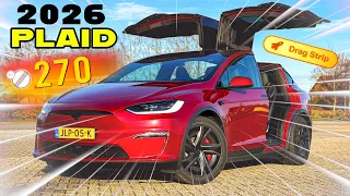 2026 TESLA MODEL X PLAID 0-100 100-200 & TOP SPEED REVIEW on AUTOBAHN