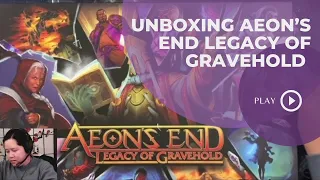 Aeon's End Legacy of Gravehold Board Game Unboxing | Danicha