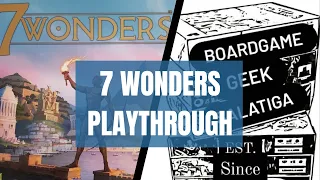 GAME NIGHT #6 7 Wonders 2nd Edition Playthrough 4 Players