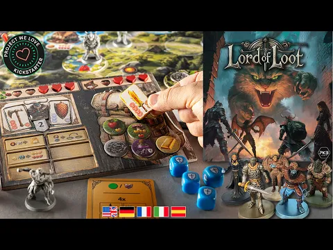 PKB Games Lord of Loot Kickstarter REAL Final Copy not Preview Unboxing