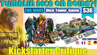 TAH WARS: A Dice Tower Board Game- It feels too good to be true! - Kickstarter Critique Review