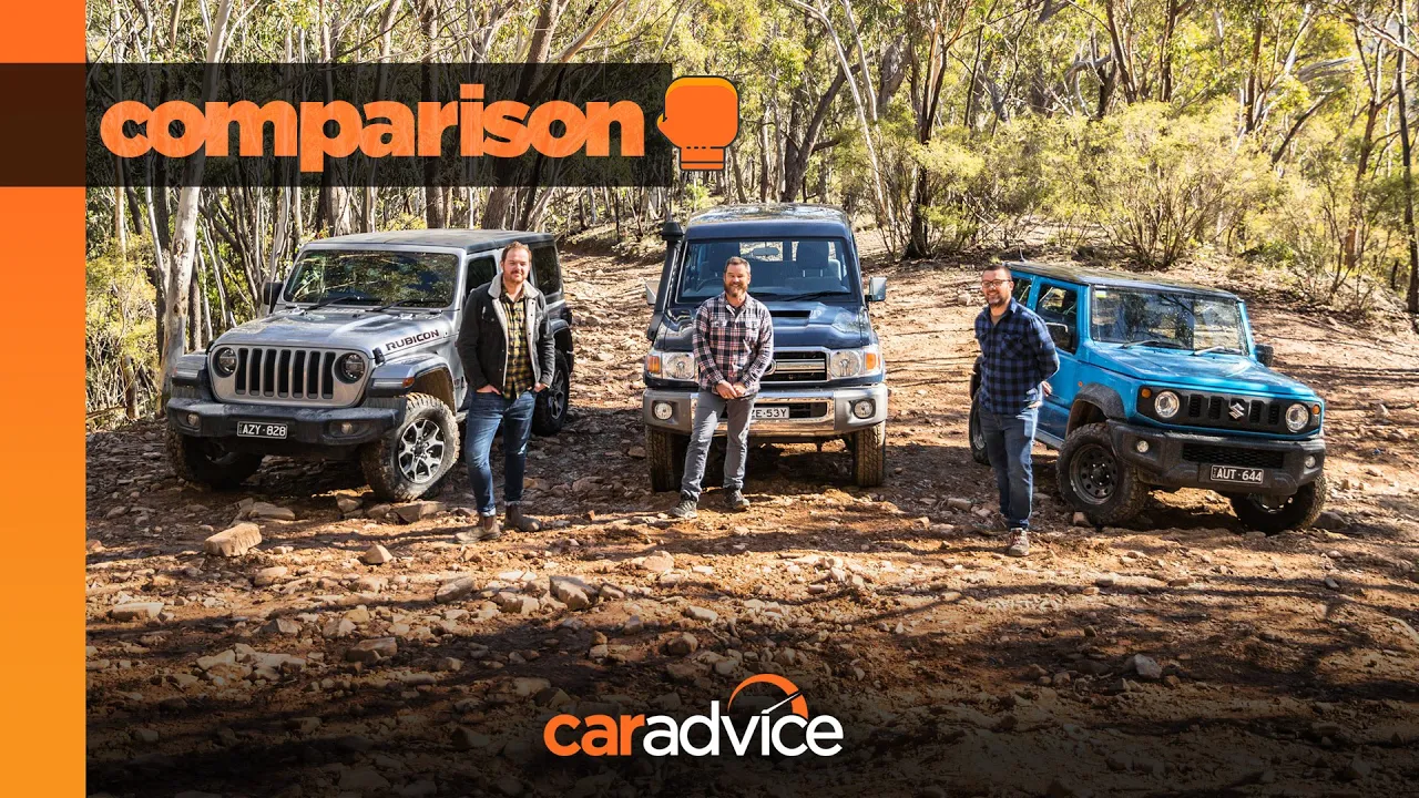 Off-road comparison: 2019 Jeep Wrangler Rubicon, Suzuki Jimny, Toyota LandCruiser 'Troopy'