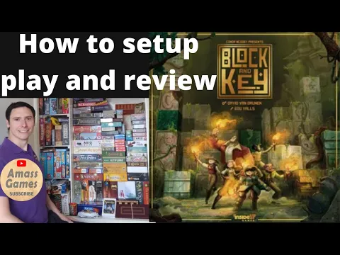How to setup play and review Block and Key board game spatial puzzle #Inside #up #amassgames #spiel