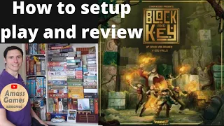 How to setup play and review Block and Key board game spatial puzzle #Inside #up #amassgames #spiel