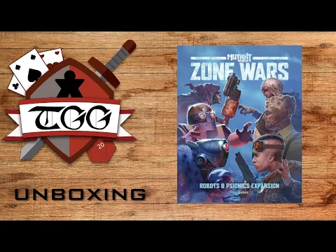 Zone Wars: Robots & Psionics Board Game Unboxing