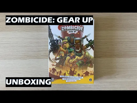 Unboxing Zombicide Gear Up Flip and Write Game