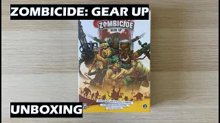 Unboxing Zombicide Gear Up Flip and Write Game
