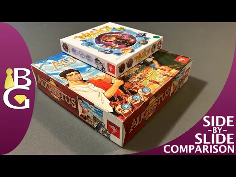 Via Magica AKA (Rise of) Augustus — Side-by-Slide Board Game Comparison 👥