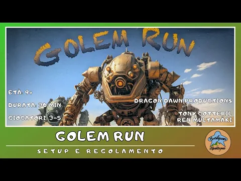 Golem Run - setup e regolamento in italiano BOARD GAME