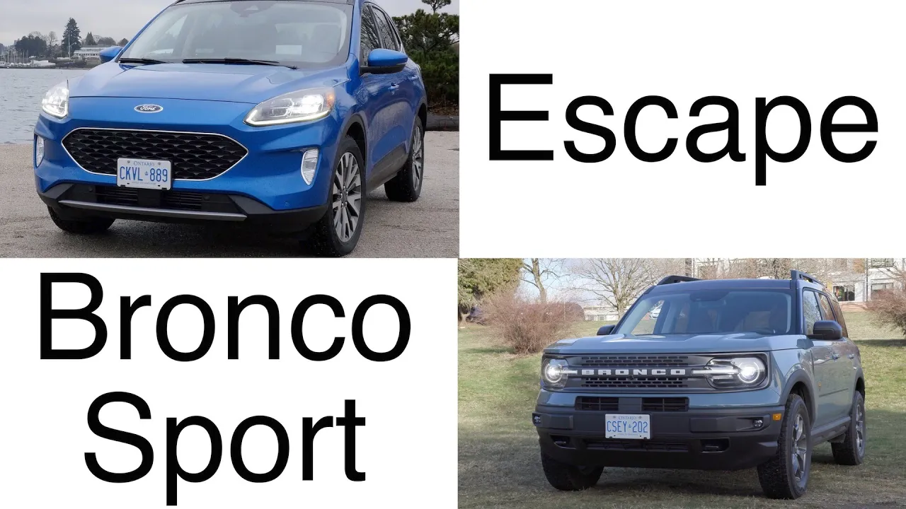 Ford Escape S Ford Bronco Sport comparison // Which Ford compact SUV?