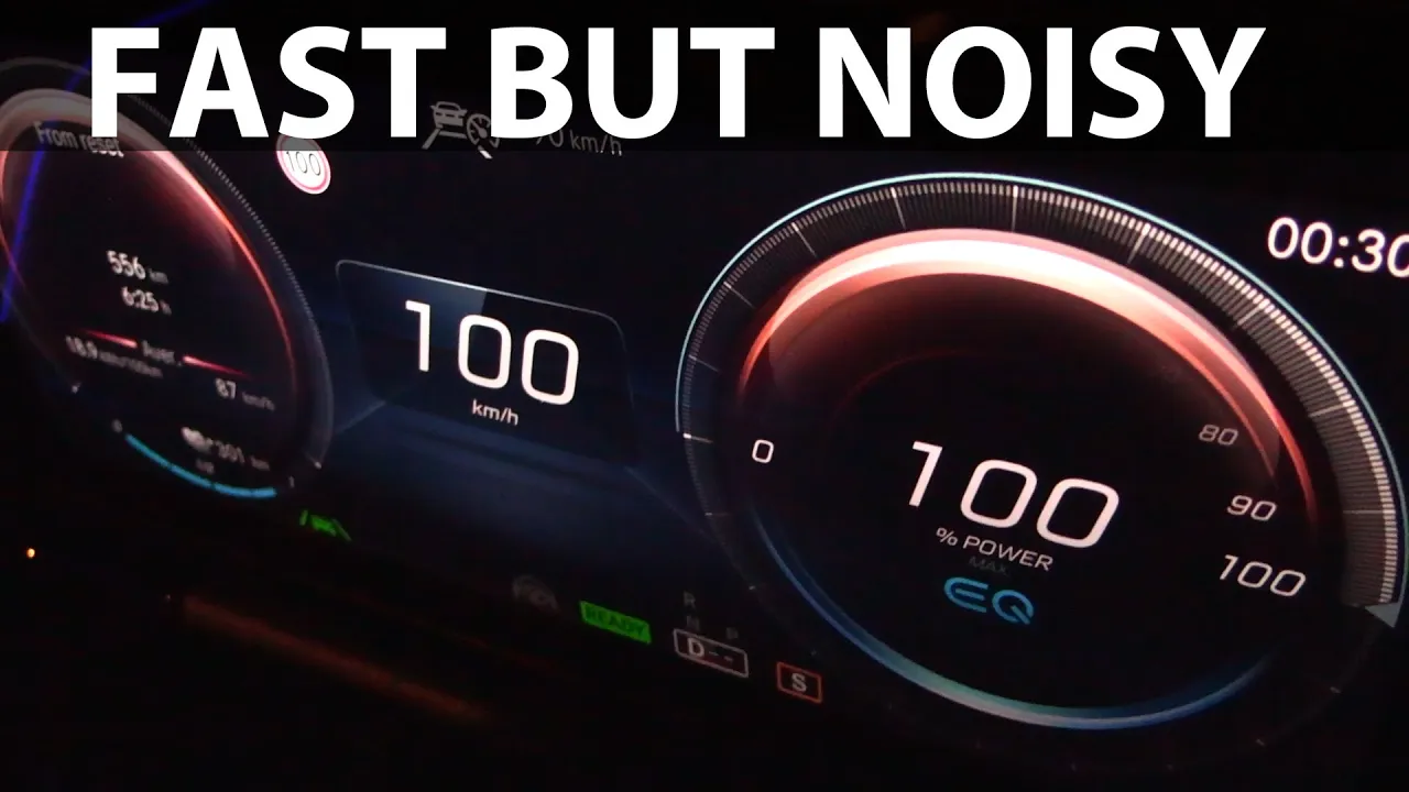 Mercedes EQA 250 acceleration and noise test