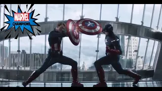 Mama said knock you out: Marvel Champions Civil War Gameplay Captain America vs Captain America