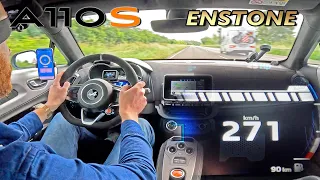 ALPINE A110S ENSTONE is CRAZY LIGHT & FAST on the UNLIMITED AUTOBAHN!