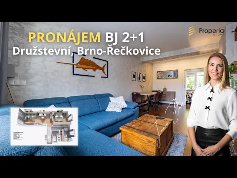 Krásný kompletně vybavený byt 2+1 s lodžií a klimatizací | Družstevní, Brno-Řečkovice - youtube