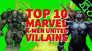 Top 10 Marvel United X-Men Villains | Hardest & Best of the Best!