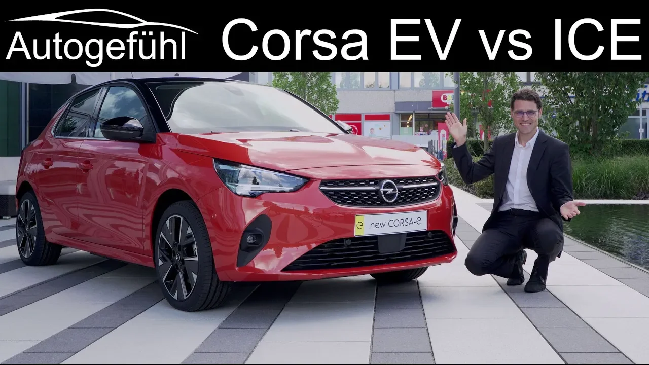 all-new Opel Corsa F REVIEW Corsa-e (EV) vs Corsa GS-Line (petrol) comparison Vauxhall Corsa