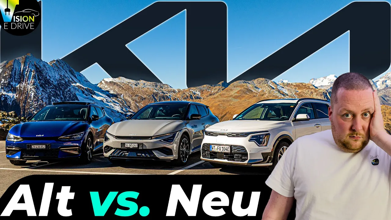 KIA EV6 vs. KIA EV6 vs. KIA Niro EV - Das grosse Duell quer durch die Alpen!