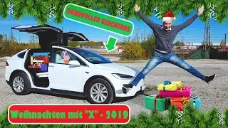 Ein Tesla Model X VOLLER Geschenke: Überraschung für Waisenkinder!