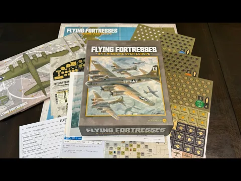 Flying Fortresses: B-17 Missions Over Europe (Worthington) - Unbox & Solo Narrative Wargames