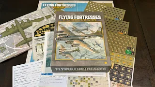 Flying Fortresses: B-17 Missions Over Europe (Worthington) - Unbox & Solo Narrative Wargames