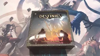 Destinies board game unboxing