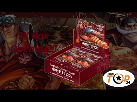 One Piece Card Game OP 02 Paramout War 3 Box Break